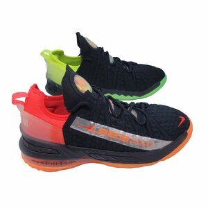 Nike LeBron 18 GS ' Sz 5.5Y Unisex Kids SHOES  Black Crimson Volt CW2760-009 New